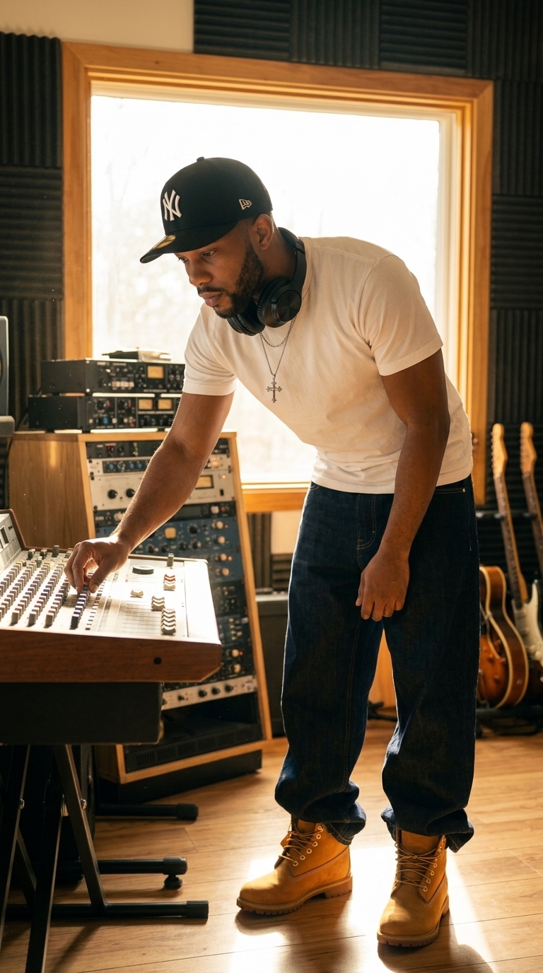 Man Adjusting Dial Music Studio 202607221742